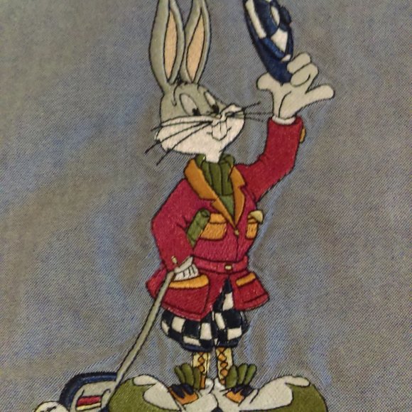 Acme Company Embroidery Bugs/Taz Denim Shirt - Picture 2 of 3